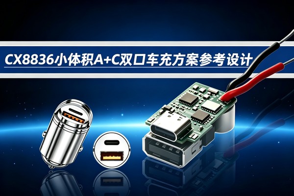 CX8836 双口 45W 车载快充方案解析:四开关升降压架构
